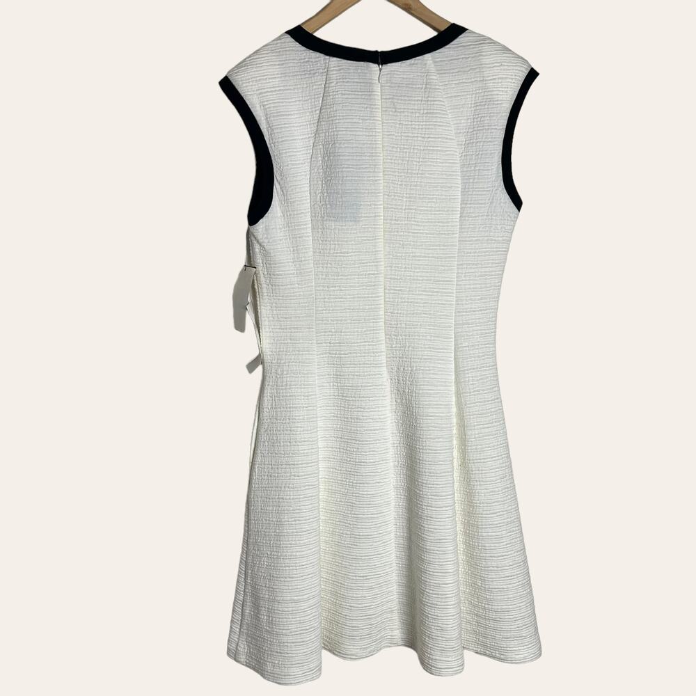 ABS Allen Schwartz Vintage White Fit & Flare Skater Dress Size L - Picture 8 of 8